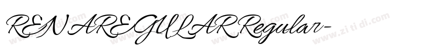 RENAREGULAR Regular字体转换 RENAREGULAR Regular字体转换